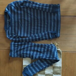 Blue Striped Snug Fit PJs